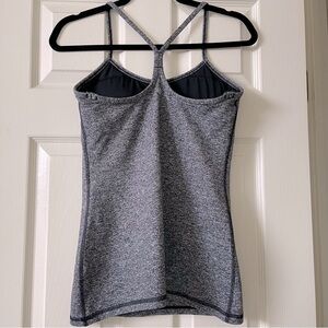 Lululemon Racerback TankTop Women Size 8 Activewear Running Heather Gray